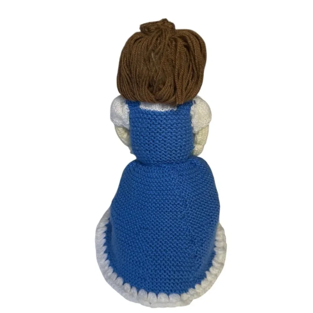Handmade Hand Knitted Belle Topsy Turvy Doll Beauty & The Beast